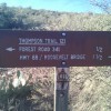Trailhead for Thompson trail 121 near Roosevelt Lake